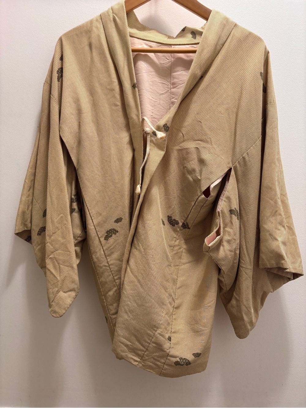 Beige Kimono Women's Coat
